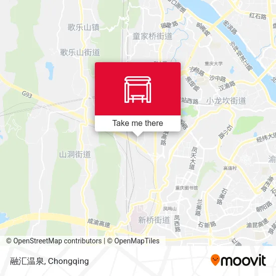 融汇温泉 map