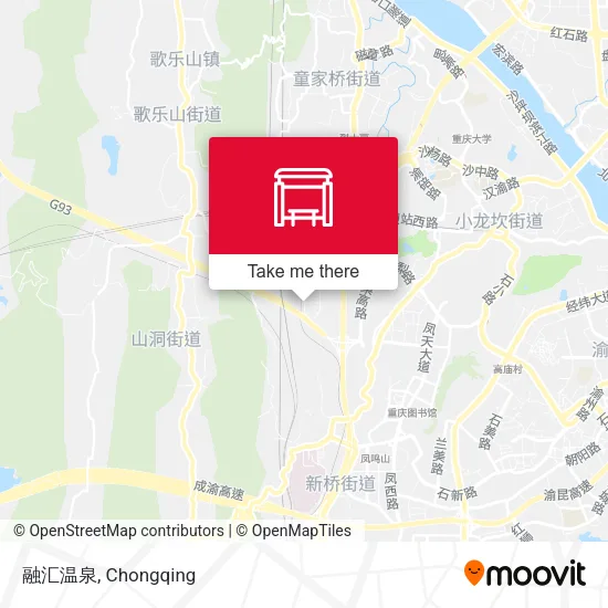 融汇温泉 map