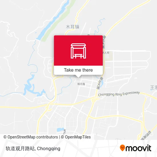 轨道观月路站 map