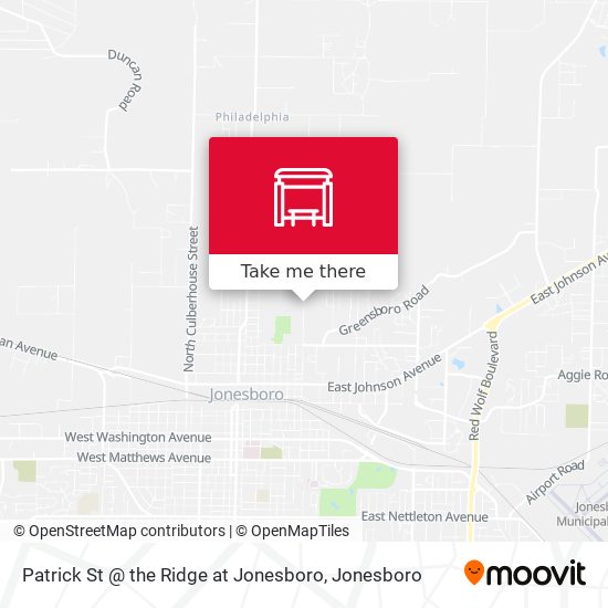 Patrick St @ the Ridge at Jonesboro map