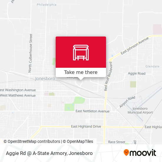 Mapa de Aggie Rd @ A-State Armory