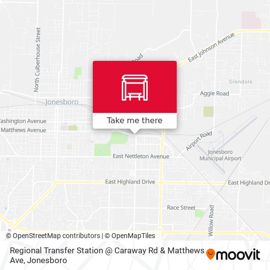 Regional Transfer Station @ Caraway Rd & Matthews Ave map
