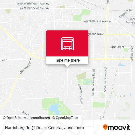 Harrisburg Rd @ Dollar General map