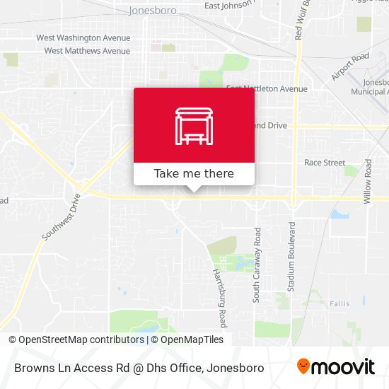 Browns Ln Access Rd @ Dhs Office map