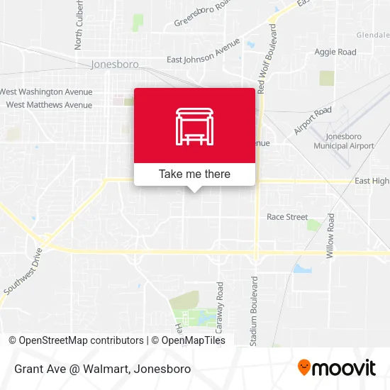 Grant Ave @ Walmart map