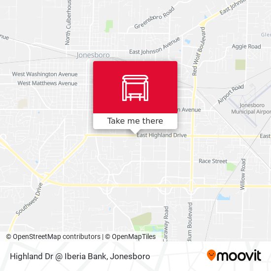 Highland Dr @ Iberia Bank map
