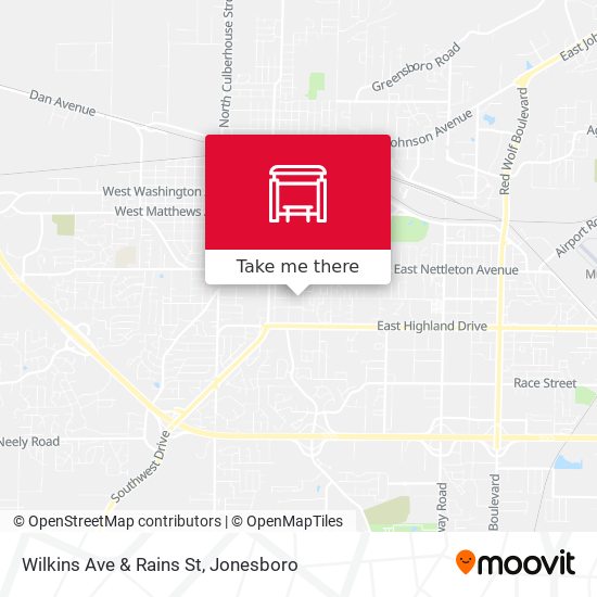 Mapa de Wilkins Ave & Rains St