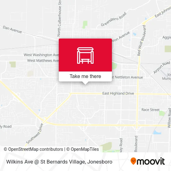 Wilkins Ave @ St Bernards Village map