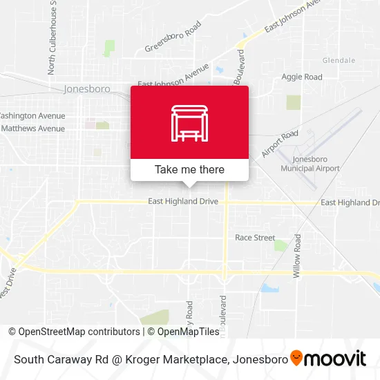 South Caraway Rd @ Kroger Marketplace map