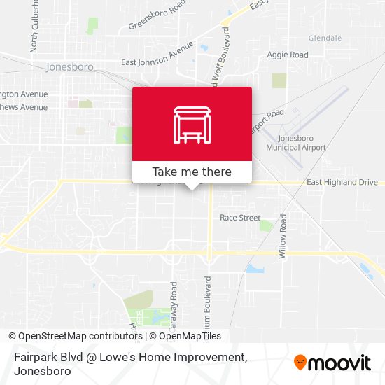 Mapa de Fairpark Blvd @ Lowe's Home Improvement