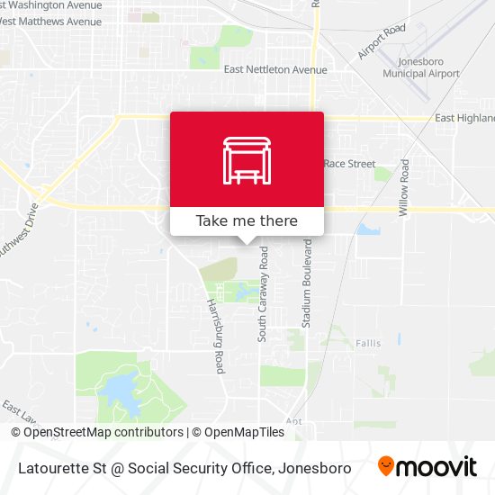 Latourette St @ Social Security Office map