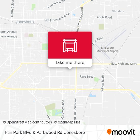 Fair Park Blvd & Parkwood Rd map