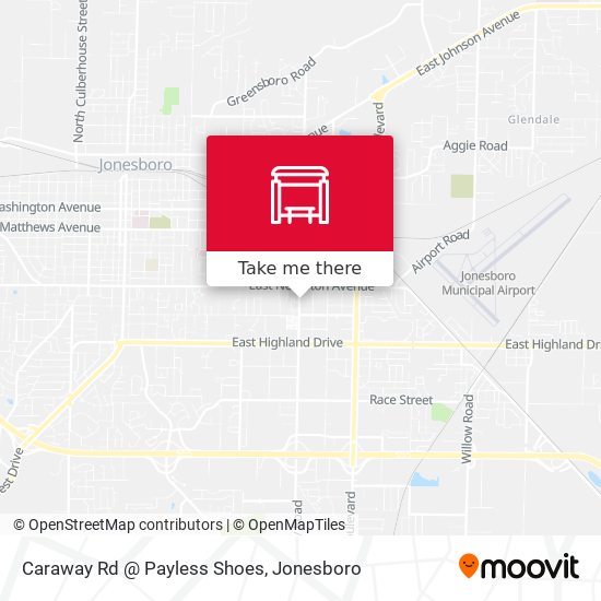 Caraway Rd @ Payless Shoes map