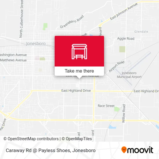 Caraway Rd @ Payless Shoes map