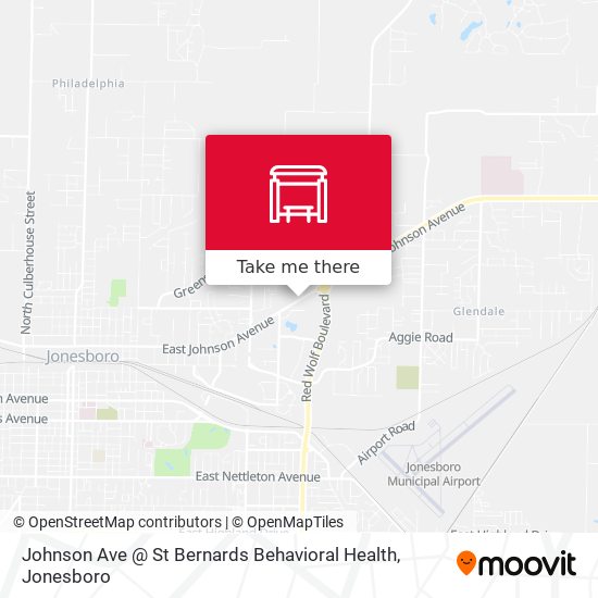 Johnson Ave @ St Bernards Behavioral Health map