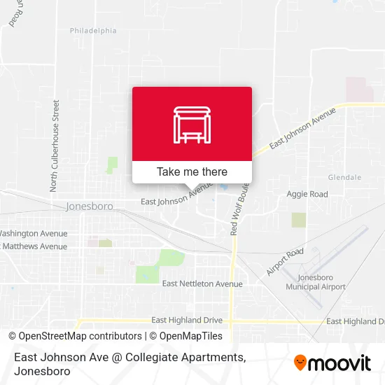 East Johnson Ave @ Collegiate Apartments map