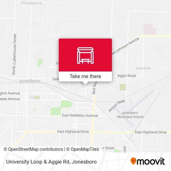 University Loop & Aggie Rd map