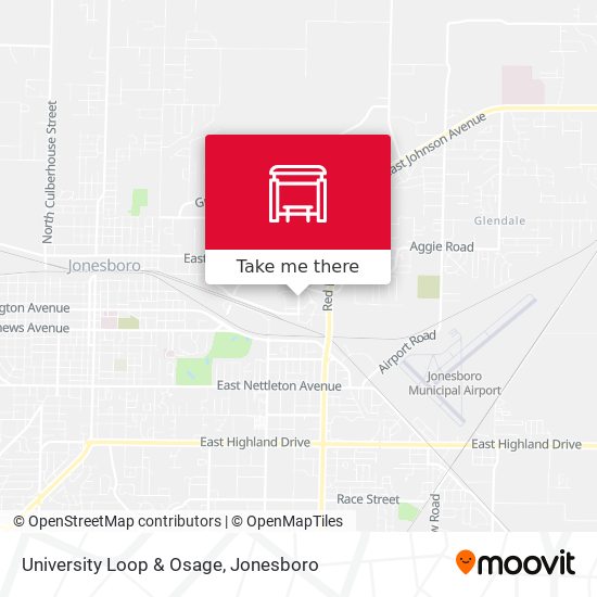 University Loop & Osage map