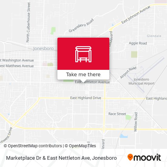 Marketplace Dr & East Nettleton Ave map