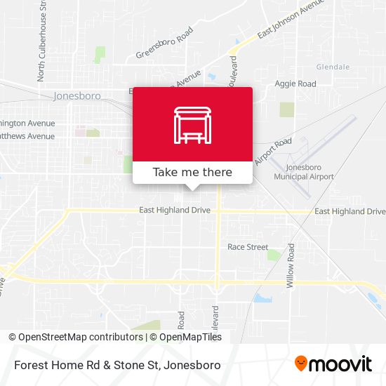 Forest Home Rd & Stone St map