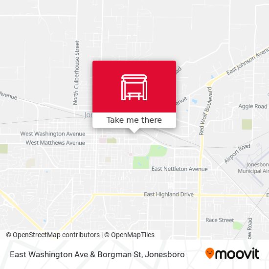 East Washington Ave & Borgman St map