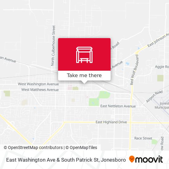 Mapa de East Washington Ave & South Patrick St