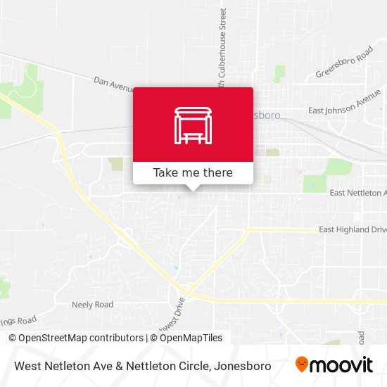 Mapa de West Netleton Ave & Nettleton Circle