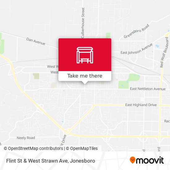 Mapa de Flint St & West Strawn Ave