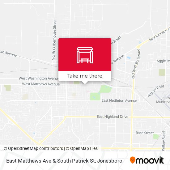 East Matthews Ave & South Patrick St map