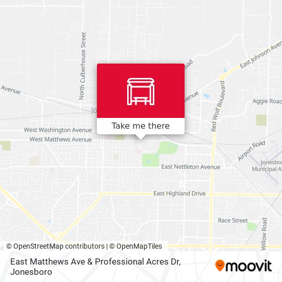 East Matthews Ave & Professional Acres Dr map