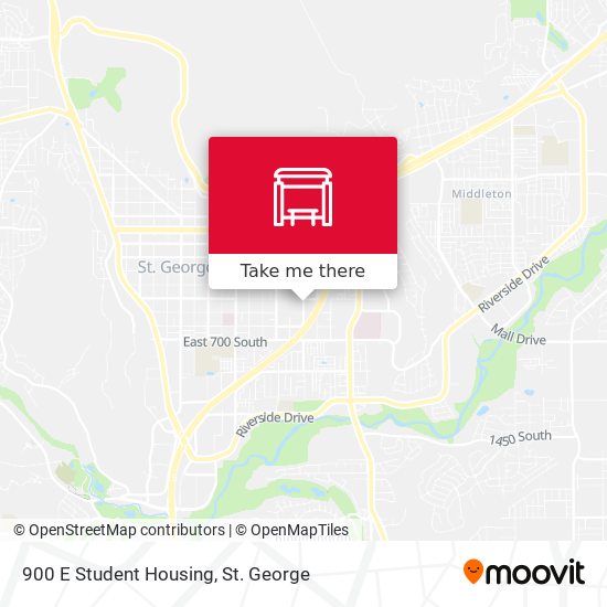 900 E Student Housing map
