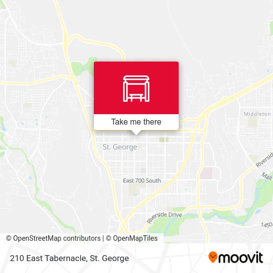 210 East Tabernacle map