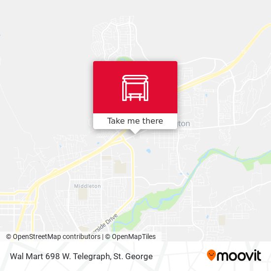 Wal Mart 698 W. Telegraph map