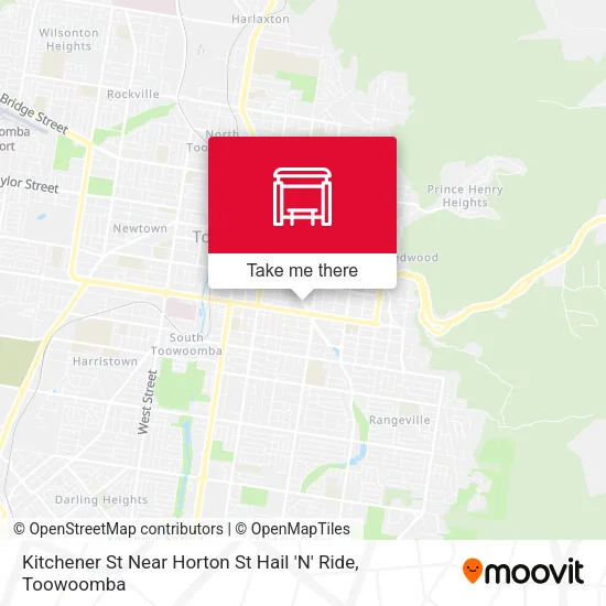 Kitchener St Near Horton St Hail 'N' Ride map