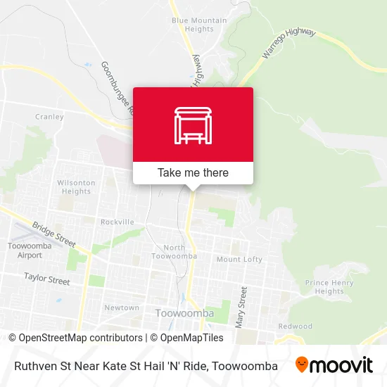 Mapa Ruthven St Near Kate St Hail 'N' Ride