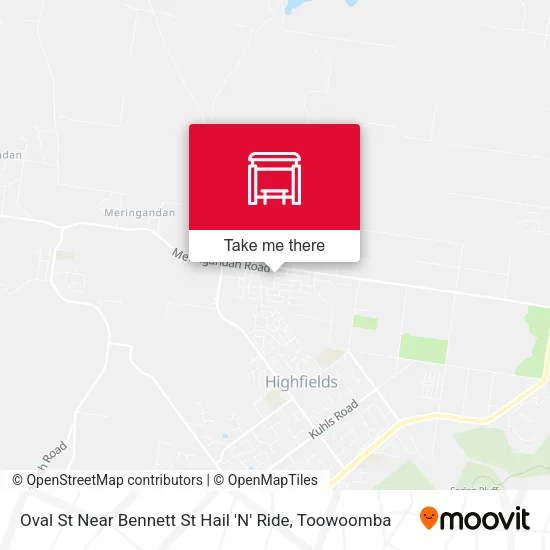Oval St Near Bennett St Hail 'N' Ride map