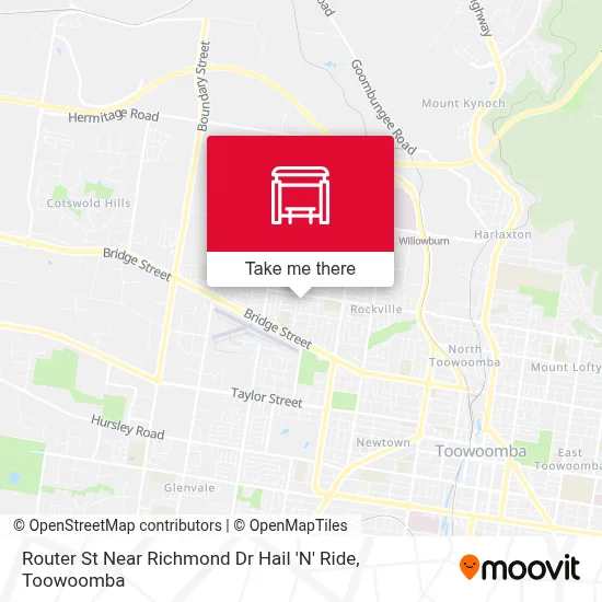 Mapa Router St Near Richmond Dr Hail 'N' Ride