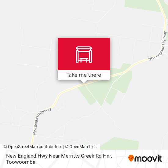 New England Hwy Near Merritts Creek Rd Hnr map