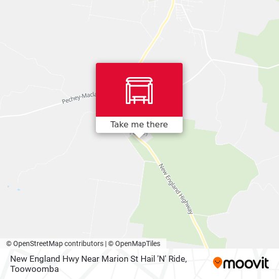 New England Hwy Near Marion St Hail 'N' Ride map