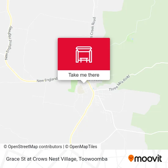 Grace St at Crows Nest Village map