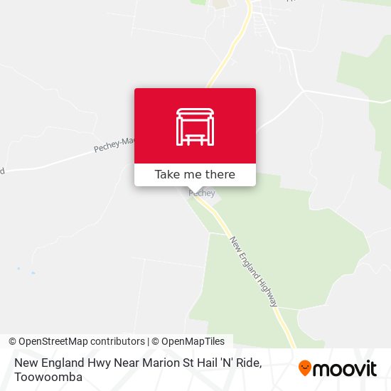 New England Hwy Near Marion St Hail 'N' Ride map