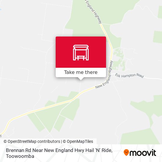 Brennan Rd Near New England Hwy Hail 'N' Ride map
