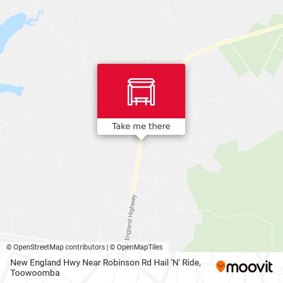 New England Hwy Near Robinson Rd Hail 'N' Ride map