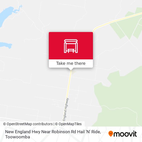 New England Hwy Near Robinson Rd Hail 'N' Ride map