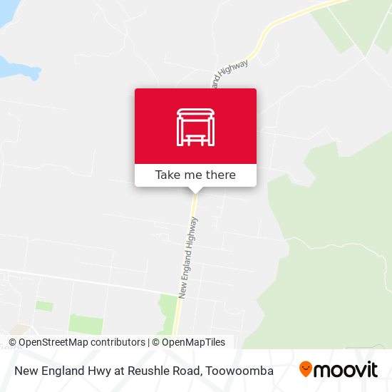 New England Hwy at Reushle Road map