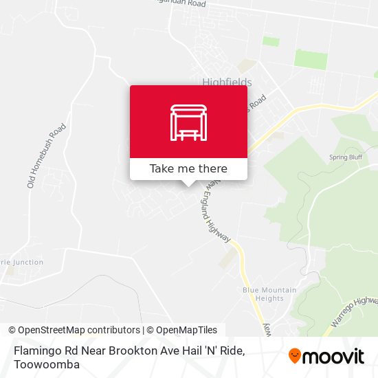 Flamingo Rd Near Brookton Ave Hail 'N' Ride map