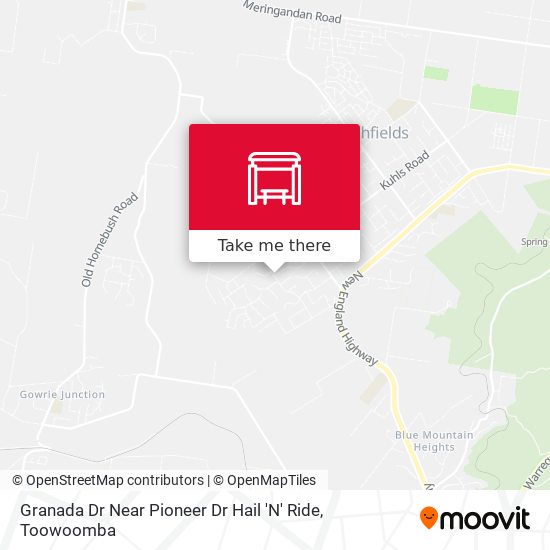 Granada Dr Near Pioneer Dr Hail 'N' Ride map