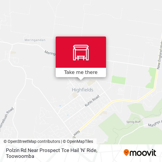 Polzin Rd Near Prospect Tce Hail 'N' Ride map