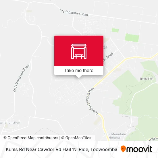 Kuhls Rd Near Cawdor Rd Hail 'N' Ride map