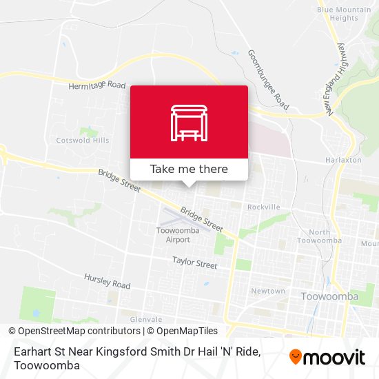 Earhart St Near Kingsford Smith Dr Hail 'N' Ride map